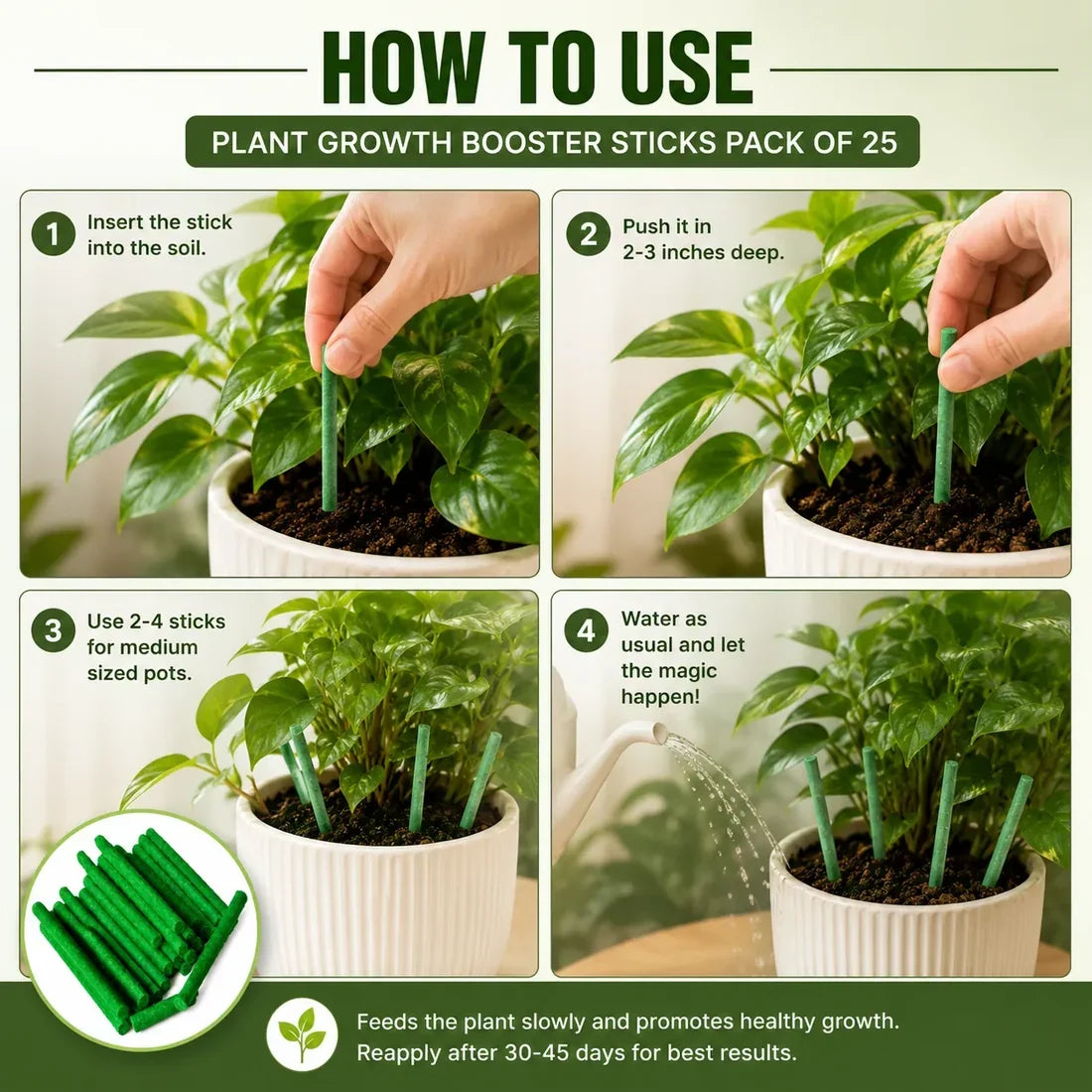 Plant Growth Booster Sticks