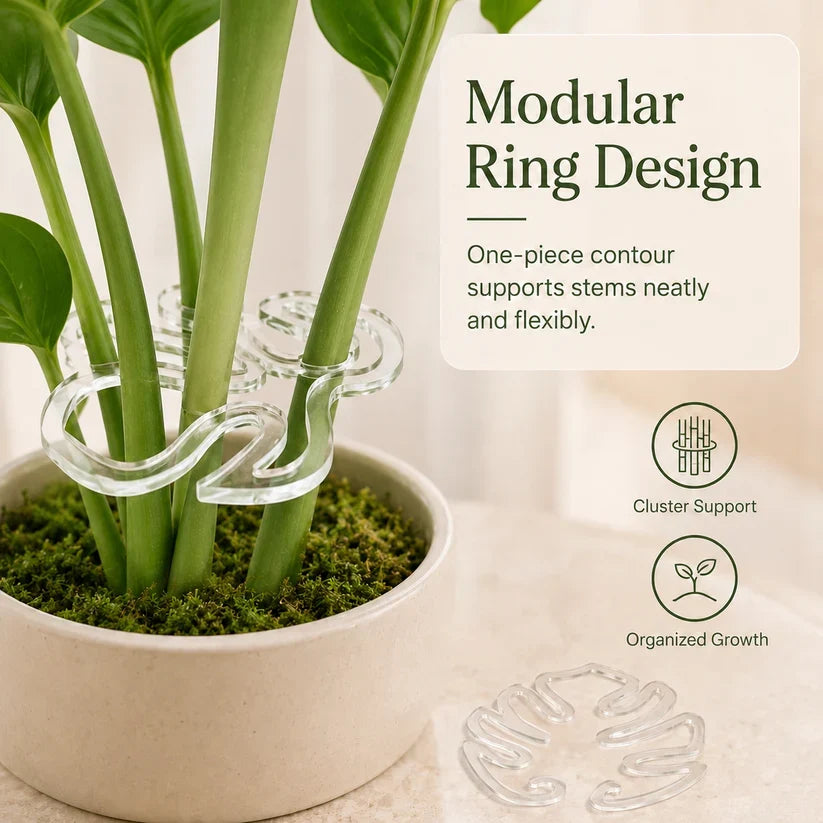 Invisible Clear Plant Support Ring Hooks