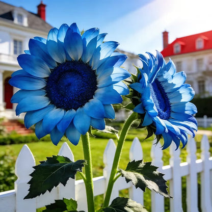 Bright Blue Sunflower Seeds