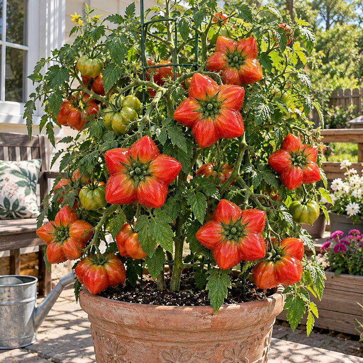 Rare Giant Starburst Tomato Seeds – Unique Five-Point Shaped Tomatoes